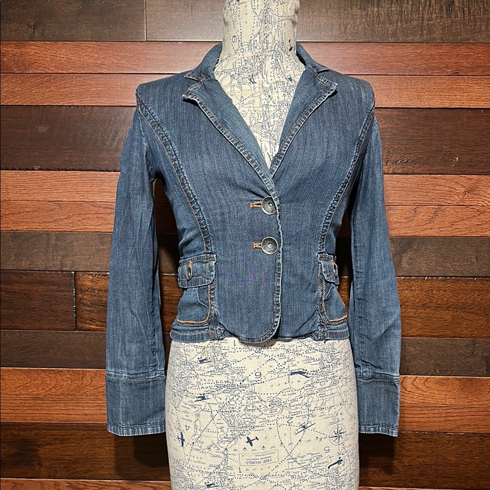Nine & Co. Women's Denim Blazer Jacket